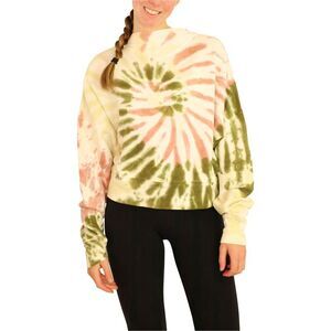 Elevenparis Womens Cropped Tie Dye Sweatshirt, NWT
